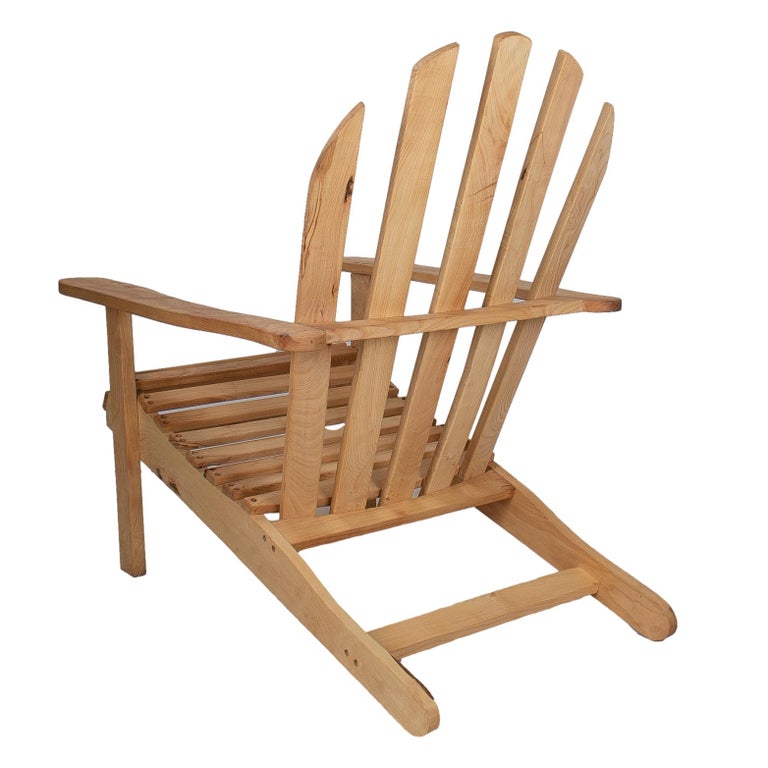 Pair of Spanish Wooden Garden Armchairs For Sale at 1stDibs