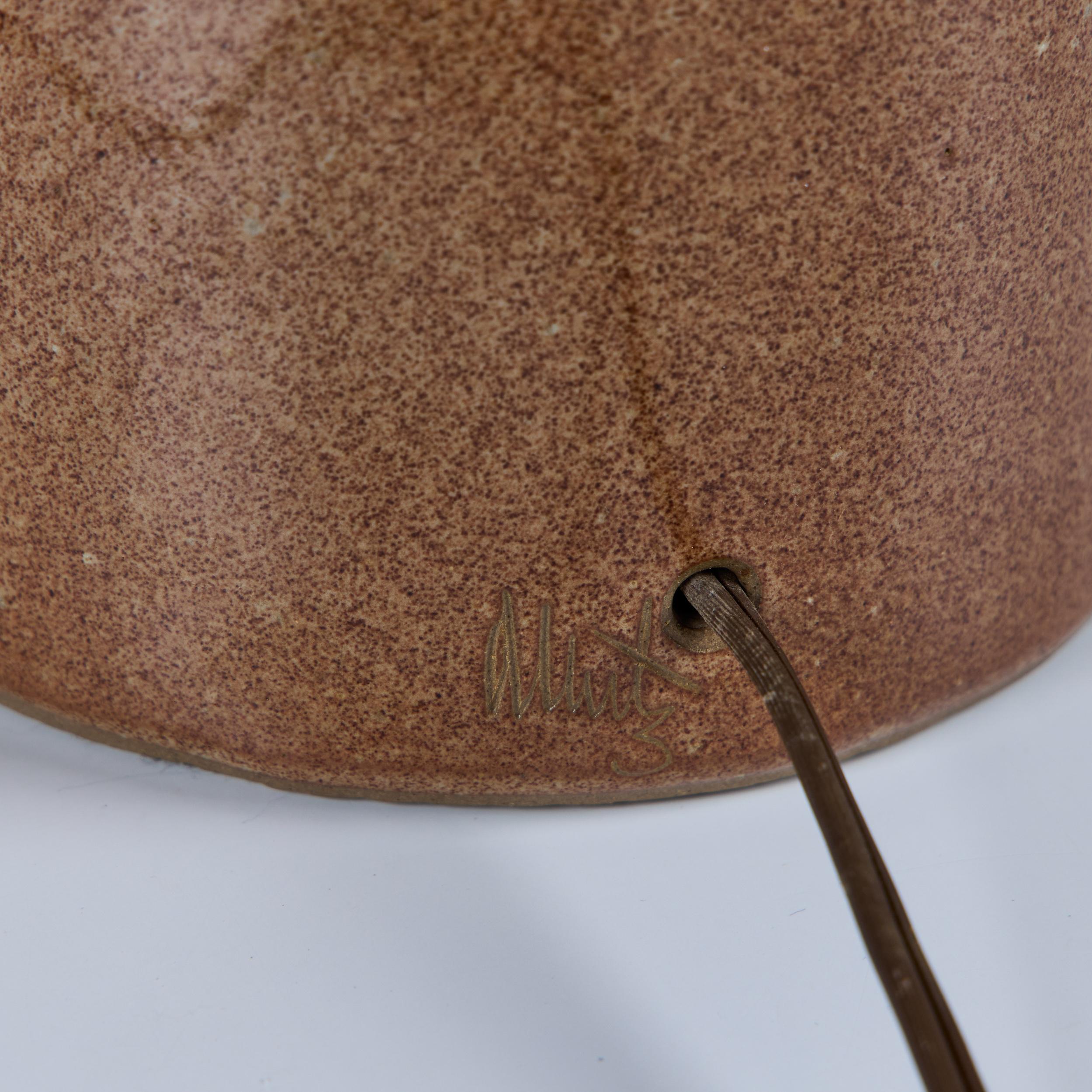 Paire de lampes en céramique Gordon & Jane Martz à glaçure spéculaire pour Marshall Studios en vente 10