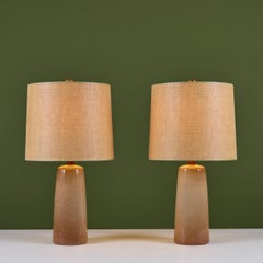 Keramische Lampen mit Sprenkelglasur von Gordon & Jane Martz für Marshall Studios