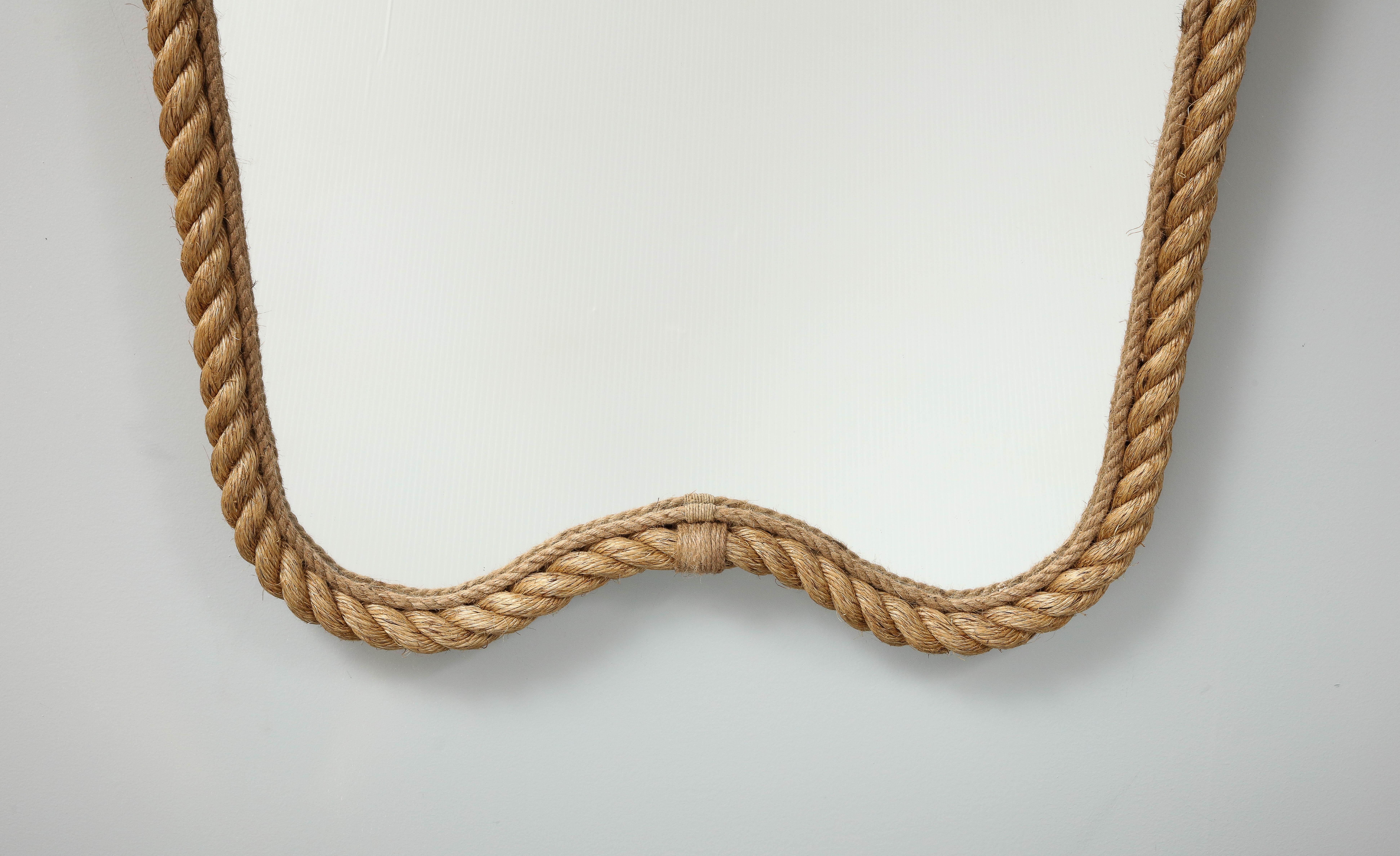inspired by Adrien Audoux and Frida Minet this pair of rope mirrors have a modern design. The edition is limited as there are made by a French artisan in south of France. 