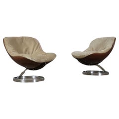 Pair Of Sphere Lounge Chairs By Boris Tabacoff For MMM, 1970s