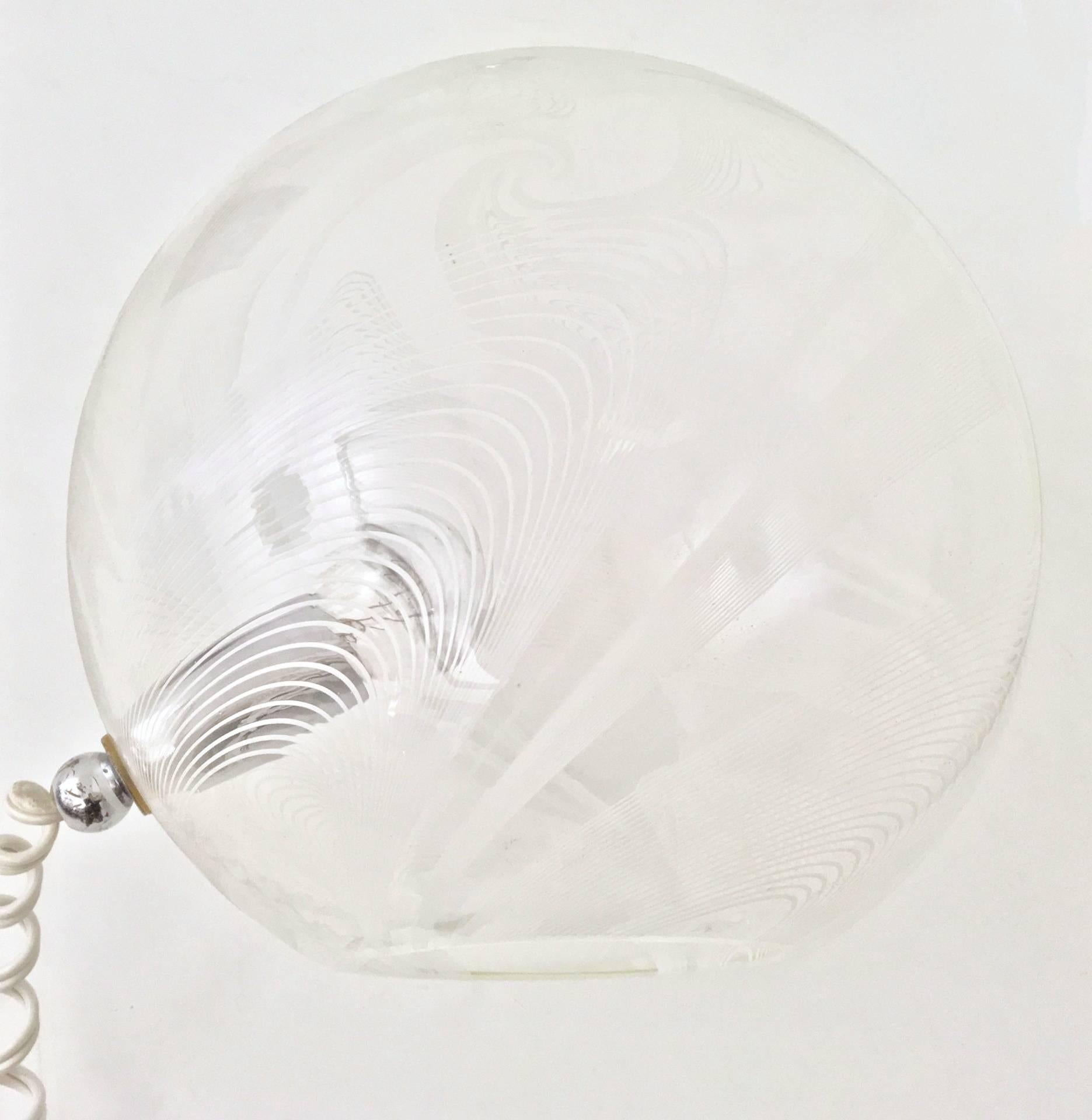 Postmoderne kugelförmige Glas-Tischlampen von Lino Tagliapietra für La Murrina, Paar im Angebot 4