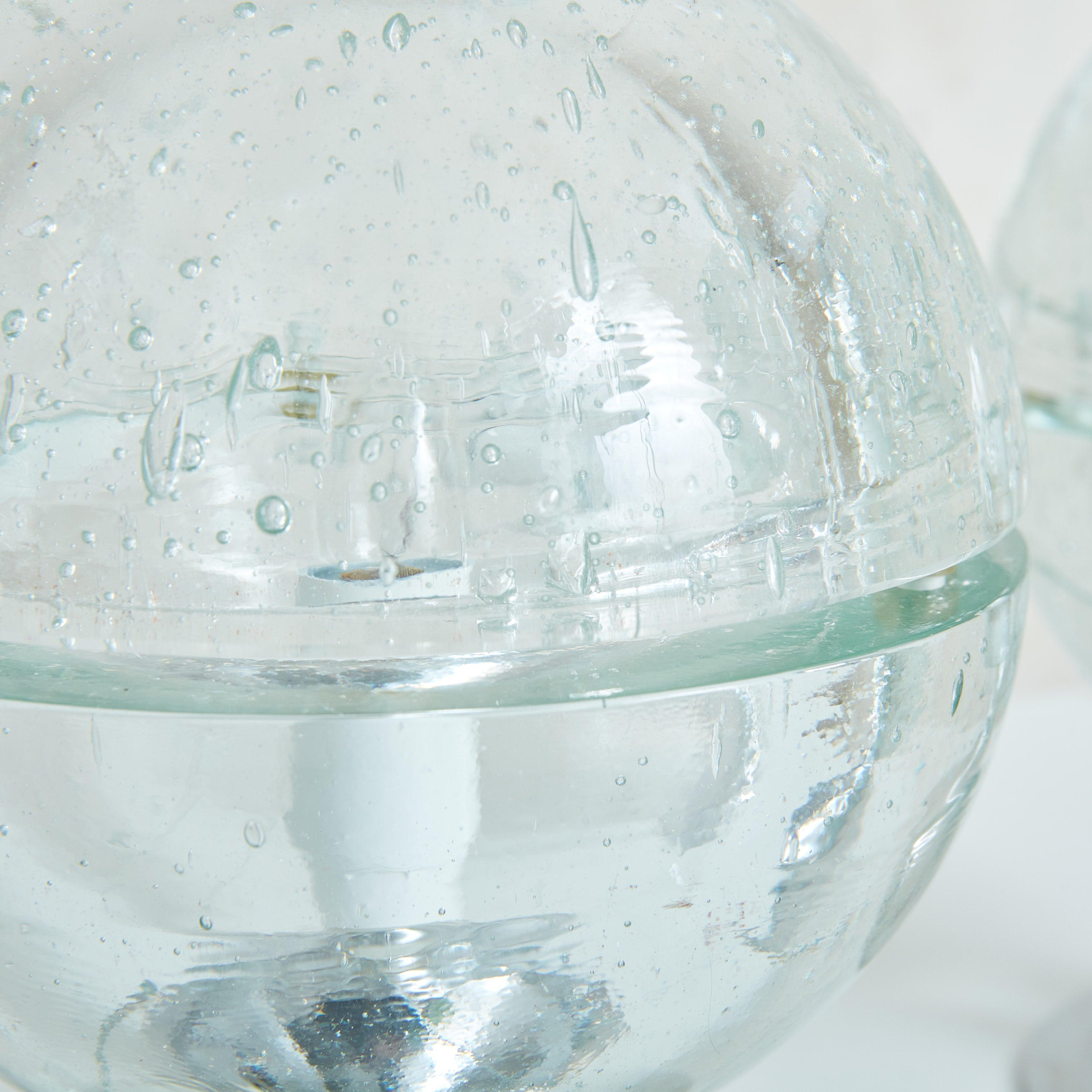 Pair of Spherical Glass Table Lamps Attributed to Albano Poli for Poliarte For Sale 3