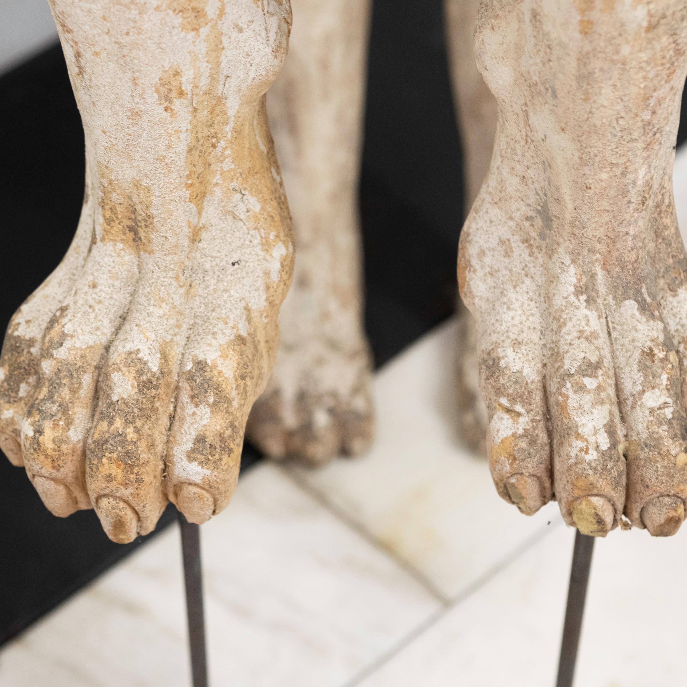 Paar Sphinx-Skulpturen der Naxos-Stautues aus dem Filmset-Design im Angebot 6