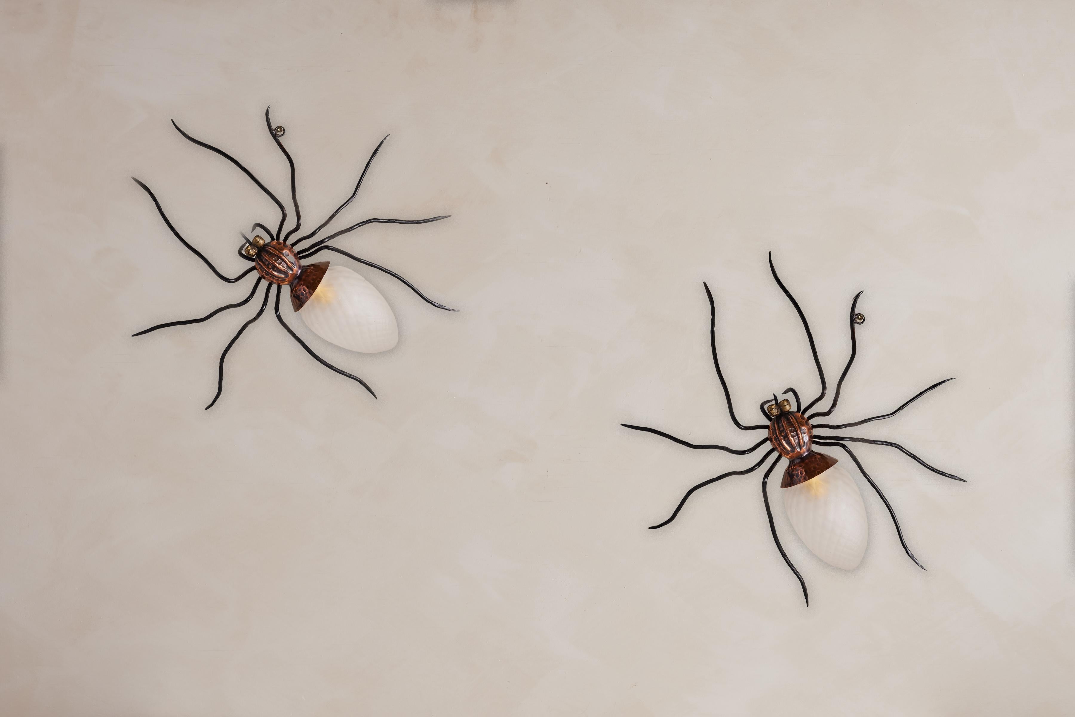 Pair of Spider Sconces by Rossini, Italy 5