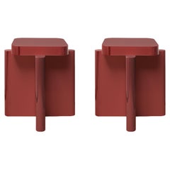 Spina-Hocker von Cara Davide, Paar