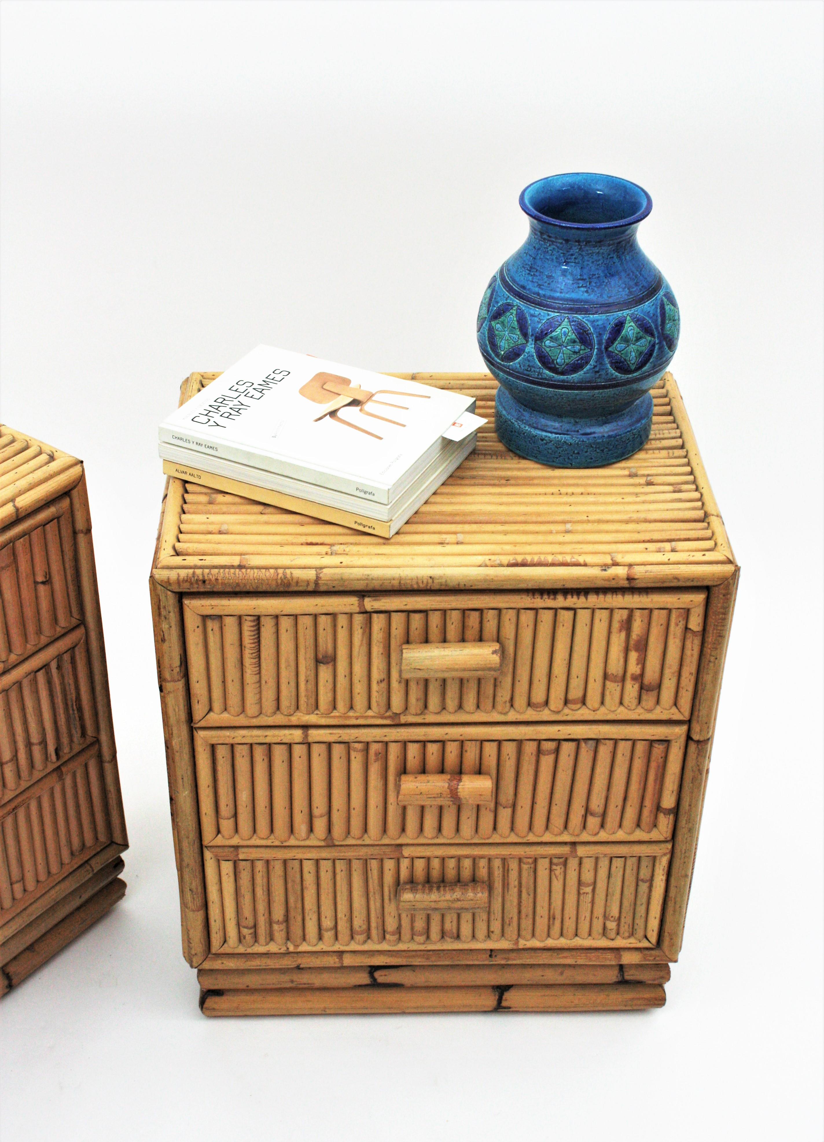 small wicker drawers