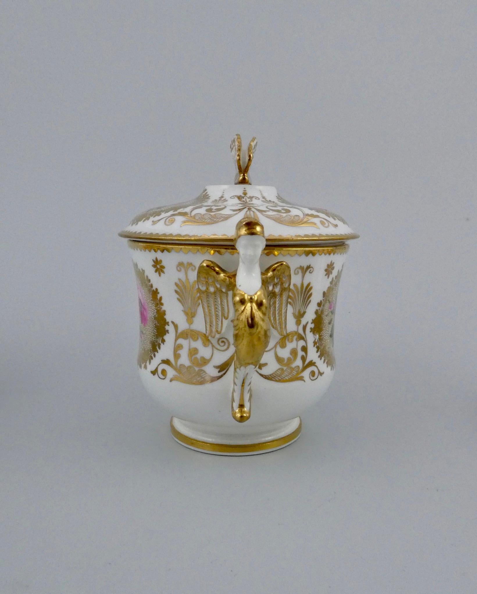 Pair of Spode Covered Cups and Stands, circa 1820 3