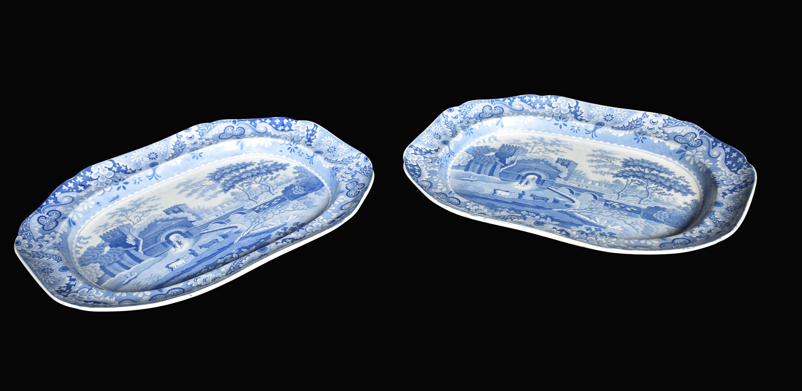British Pair of Spode Plates For Sale