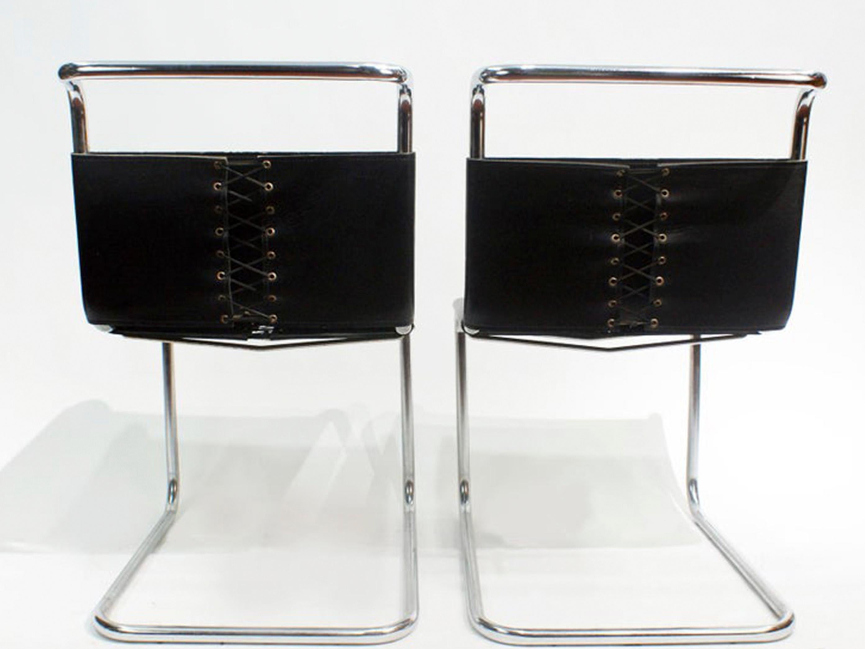 Paire de chaises Spoleto attribuée à Marcel Breuer B33 Bon état - En vente à Beirut, LB