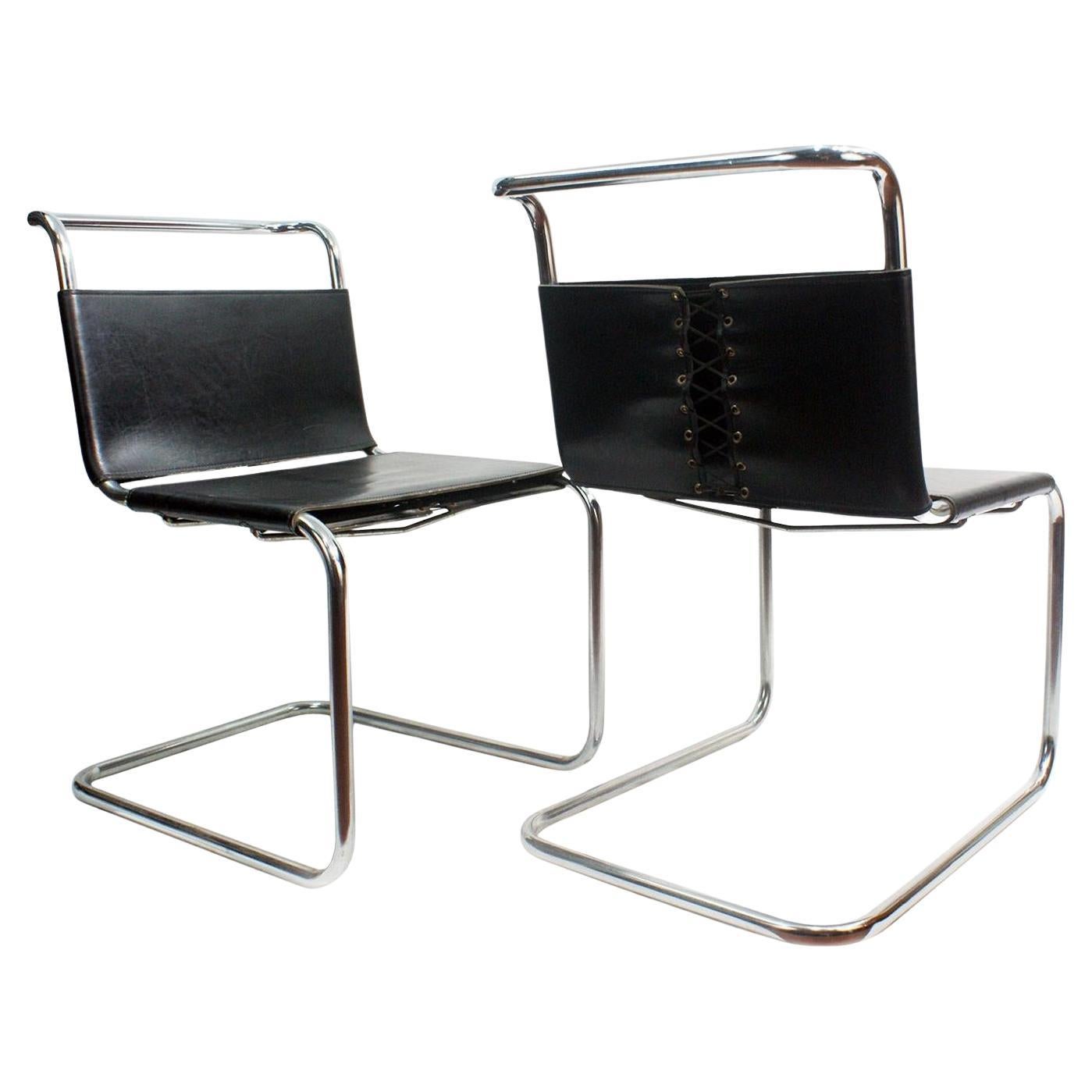 Pareja de sillas Spoleto atribuidas a Marcel Breuer B33