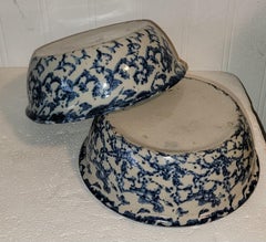 Pair of Sponge ware Bowls