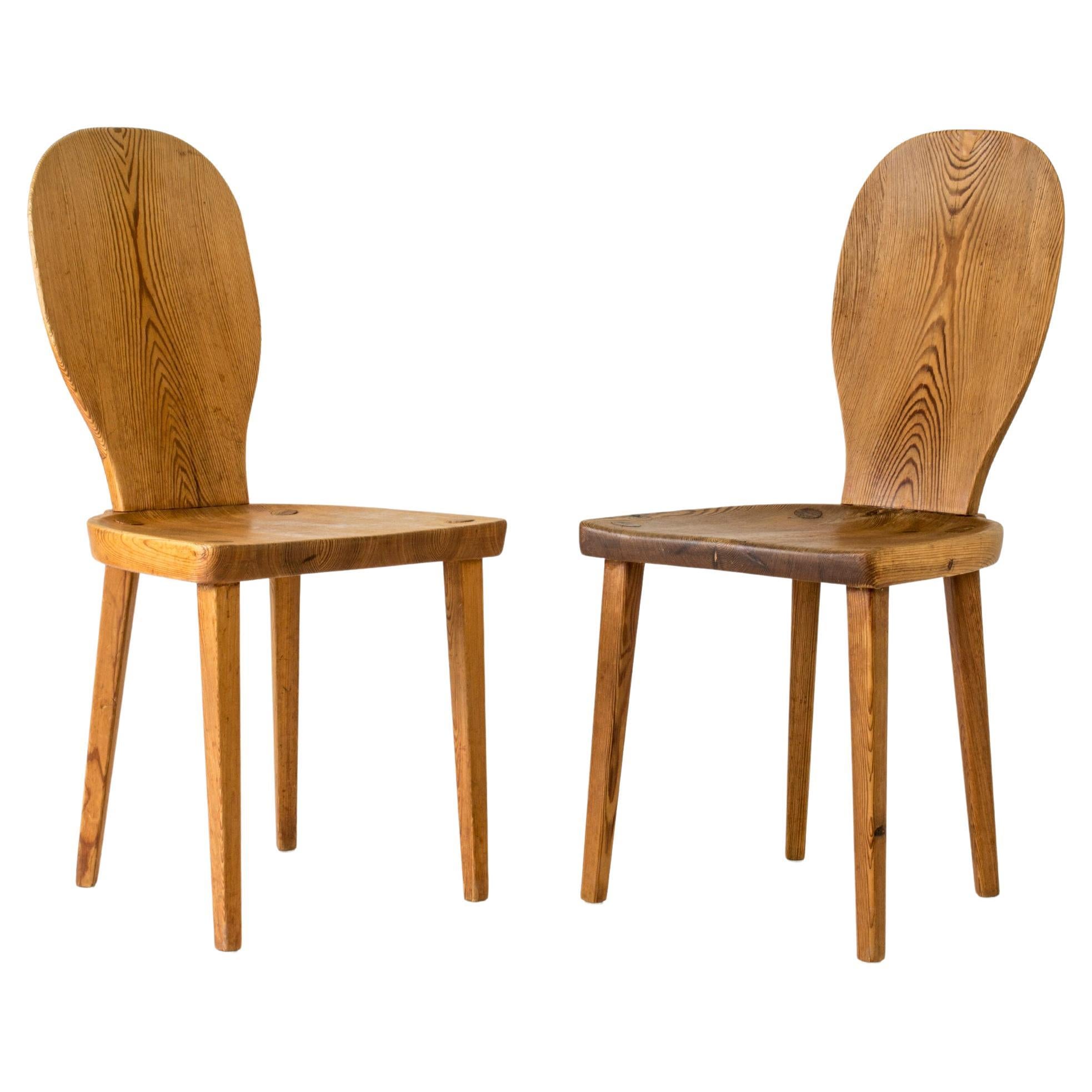 Pair of "Spoon" Side Chairs by Carl Malmsten, Sweden, 1930s