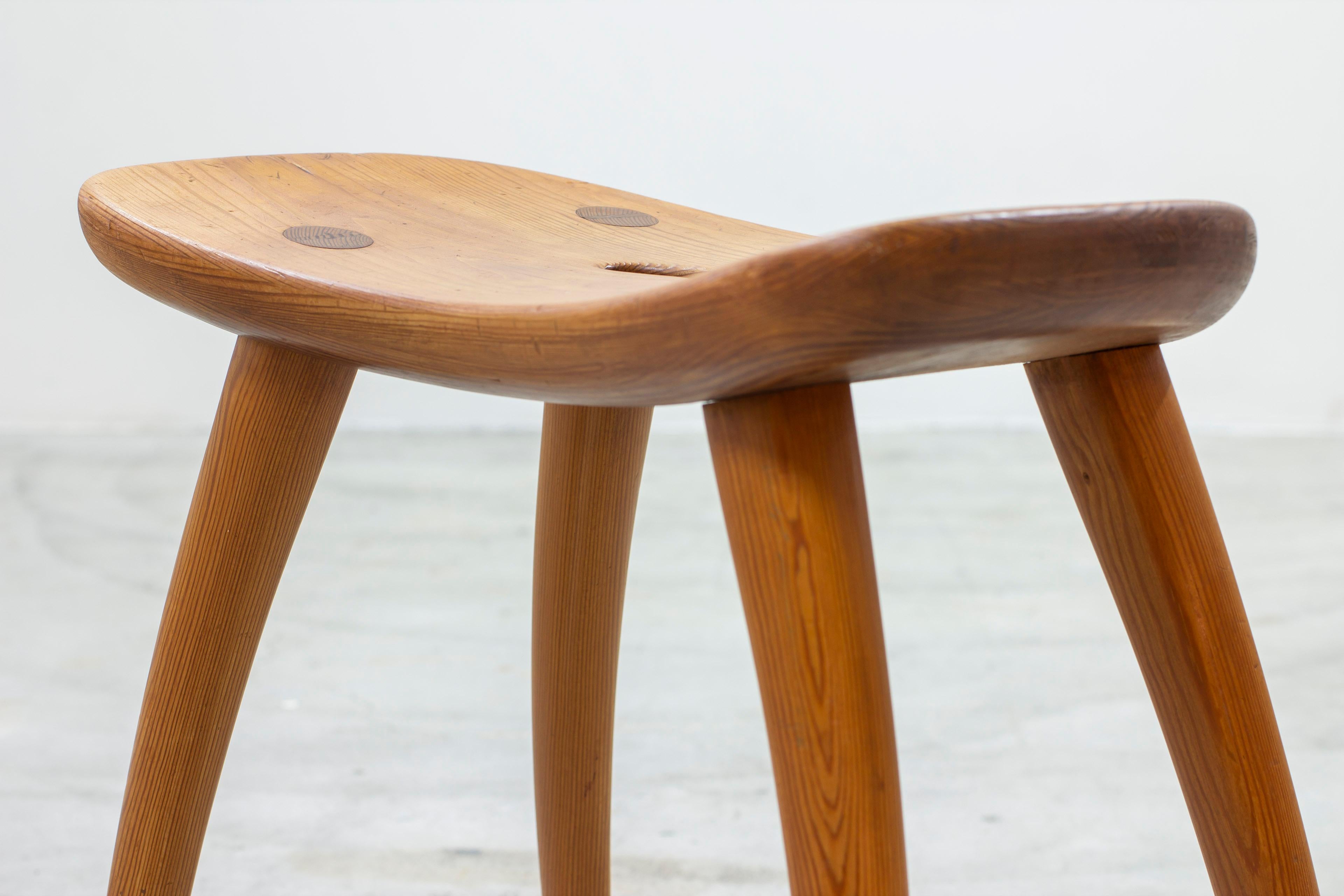 Mid-20th Century Pair of sportstuge stools designed by Torsten Claesson For Sale