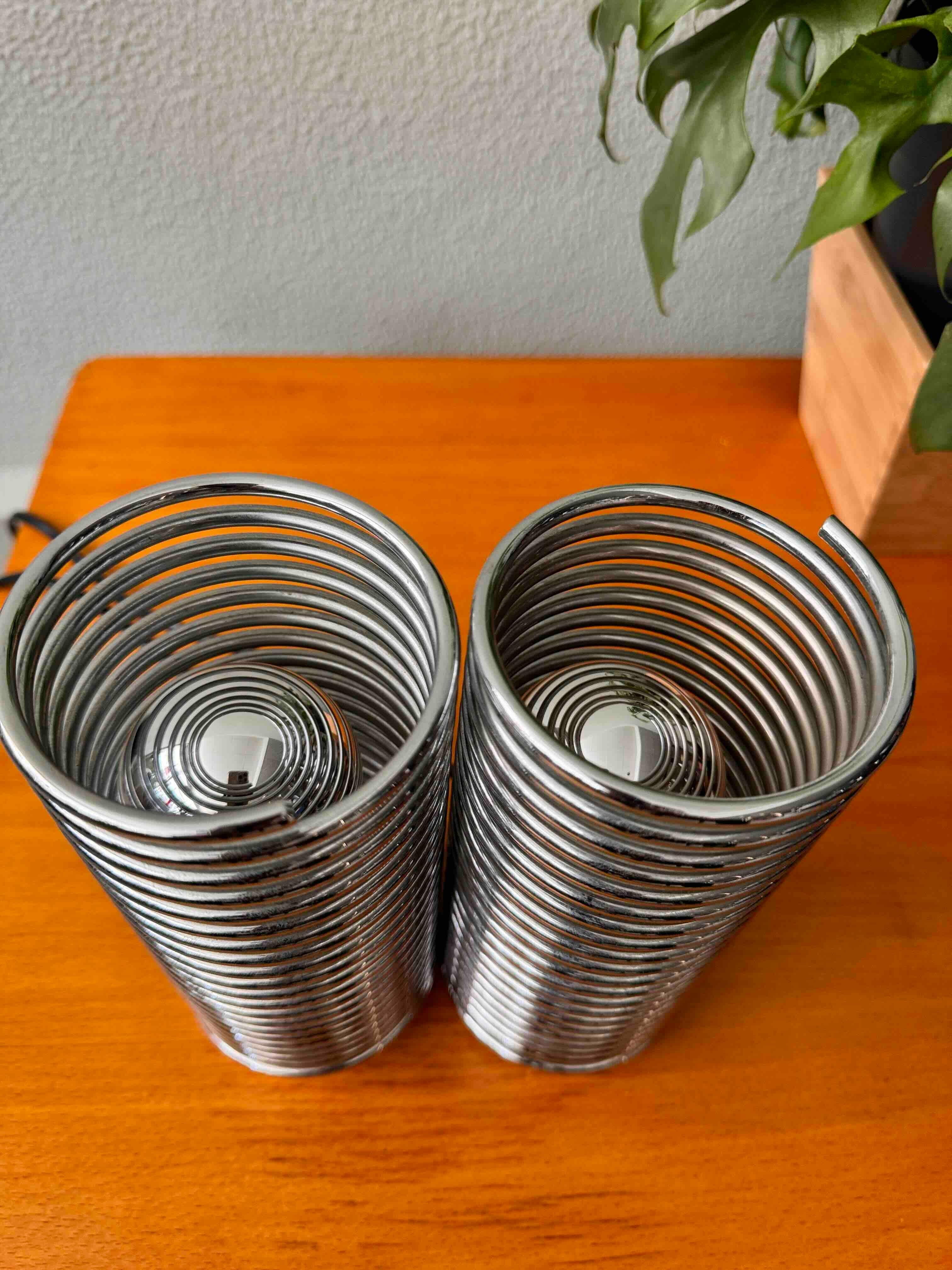 Paire de lampes de table à ressort par Massive. Belgique années 1990 en vente 8