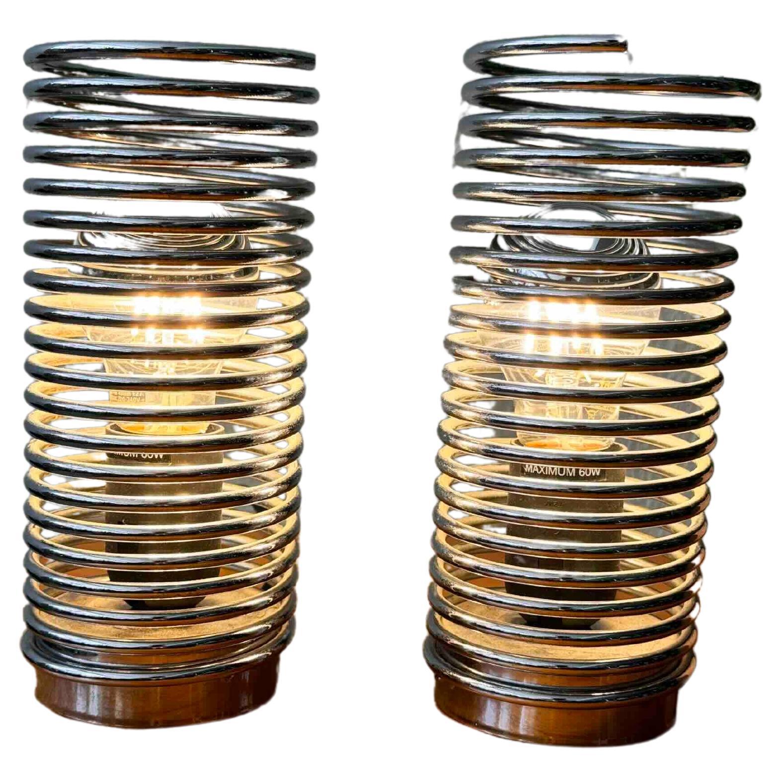 Pair of Spring Table Lamps by Massive. Belgium 1990's
