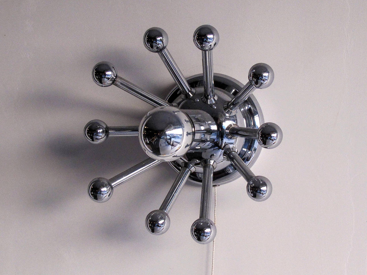 German Pair of Sputnik Wall Lights, 1970