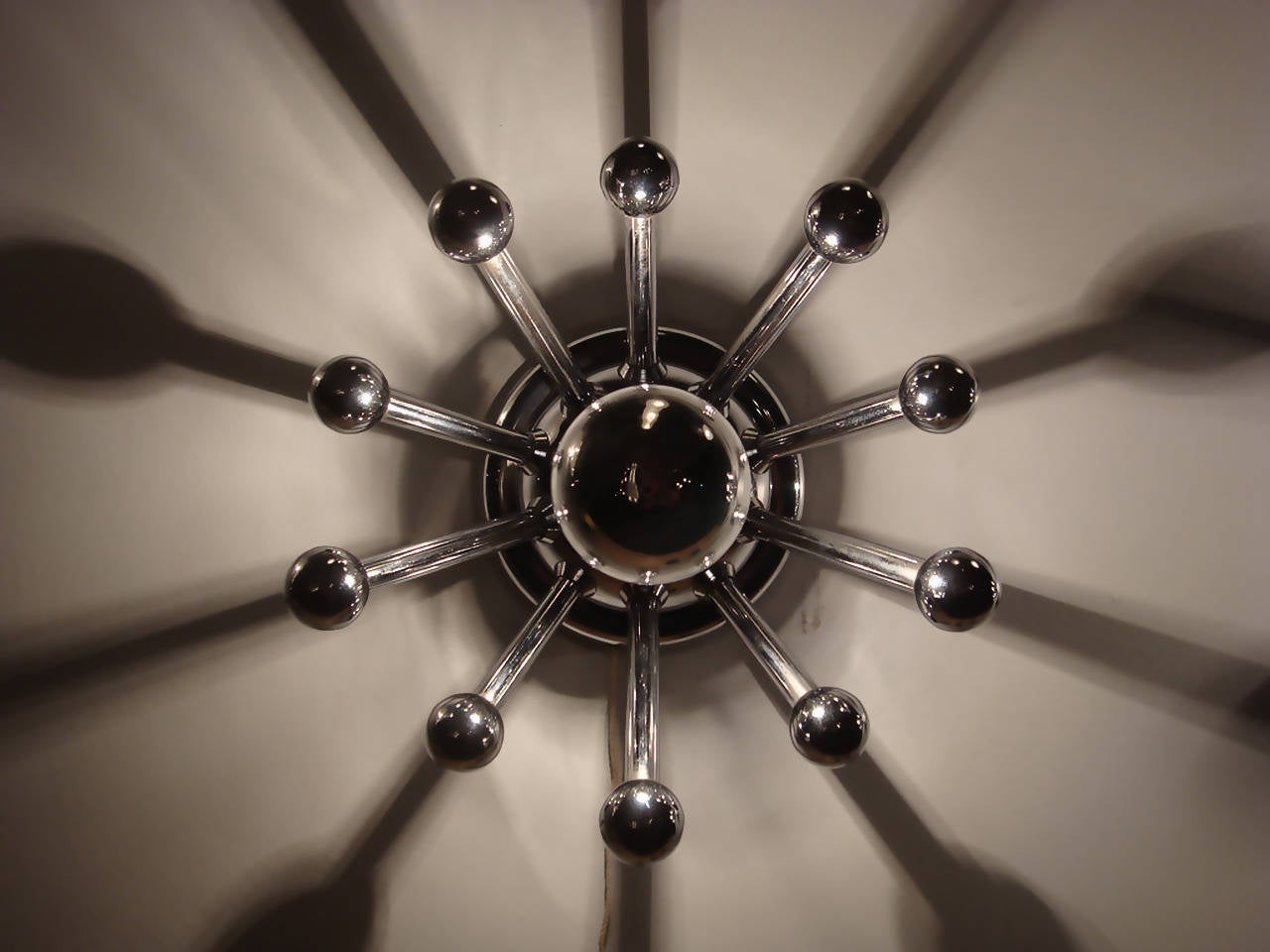 Late 20th Century Pair of Sputnik Wall Lights, 1970