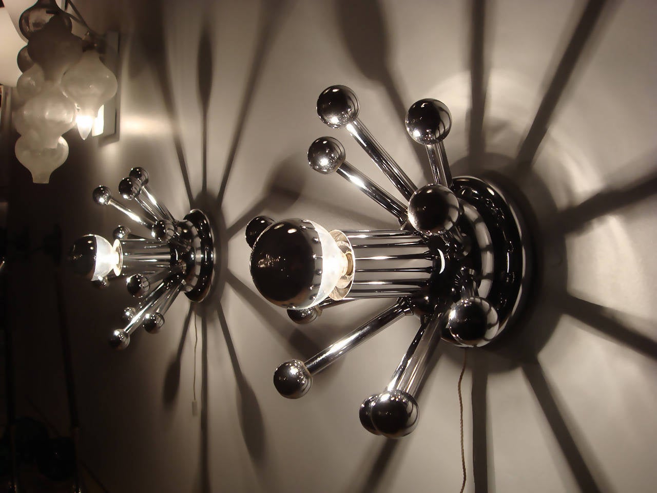 Pair of Sputnik Wall Lights, 1970 1