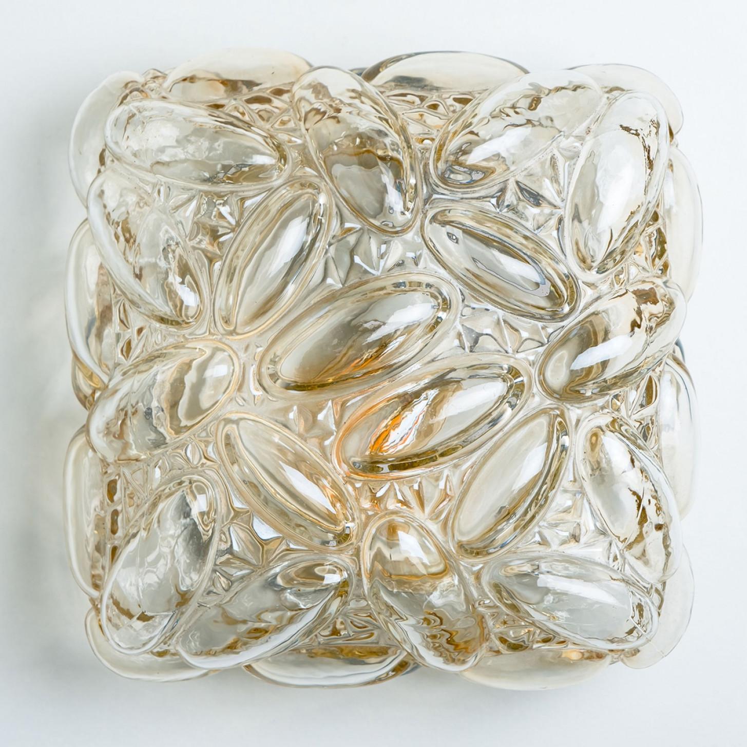 Other Pair of Square Bubble Glass Wall Light by Helena Tynell, 1960 For Sale