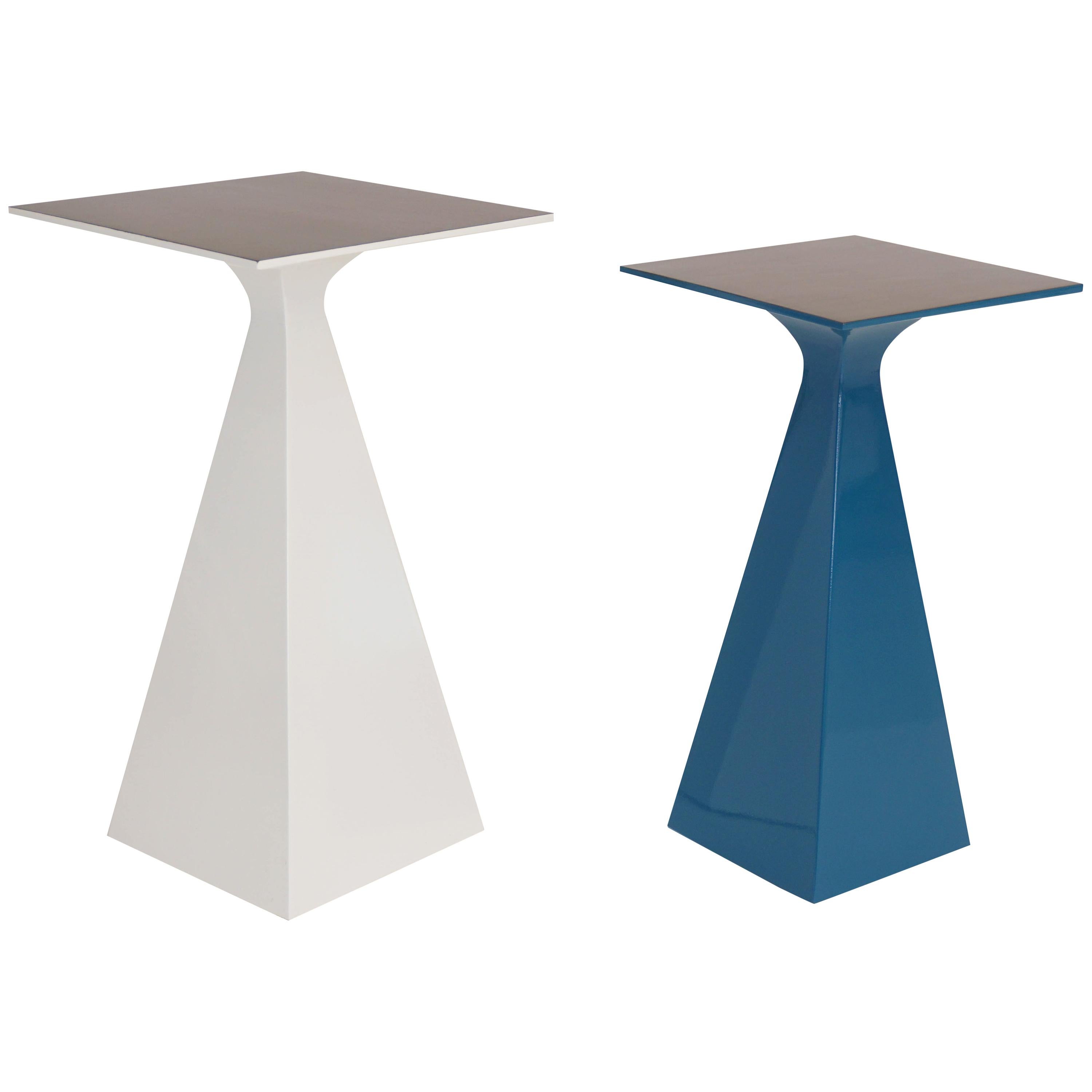 Pair of Square Cocktail Tables For Sale