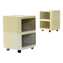 Pair of Square Componibili Containers by Anna Castelli Ferrieri for Kartell 1970
