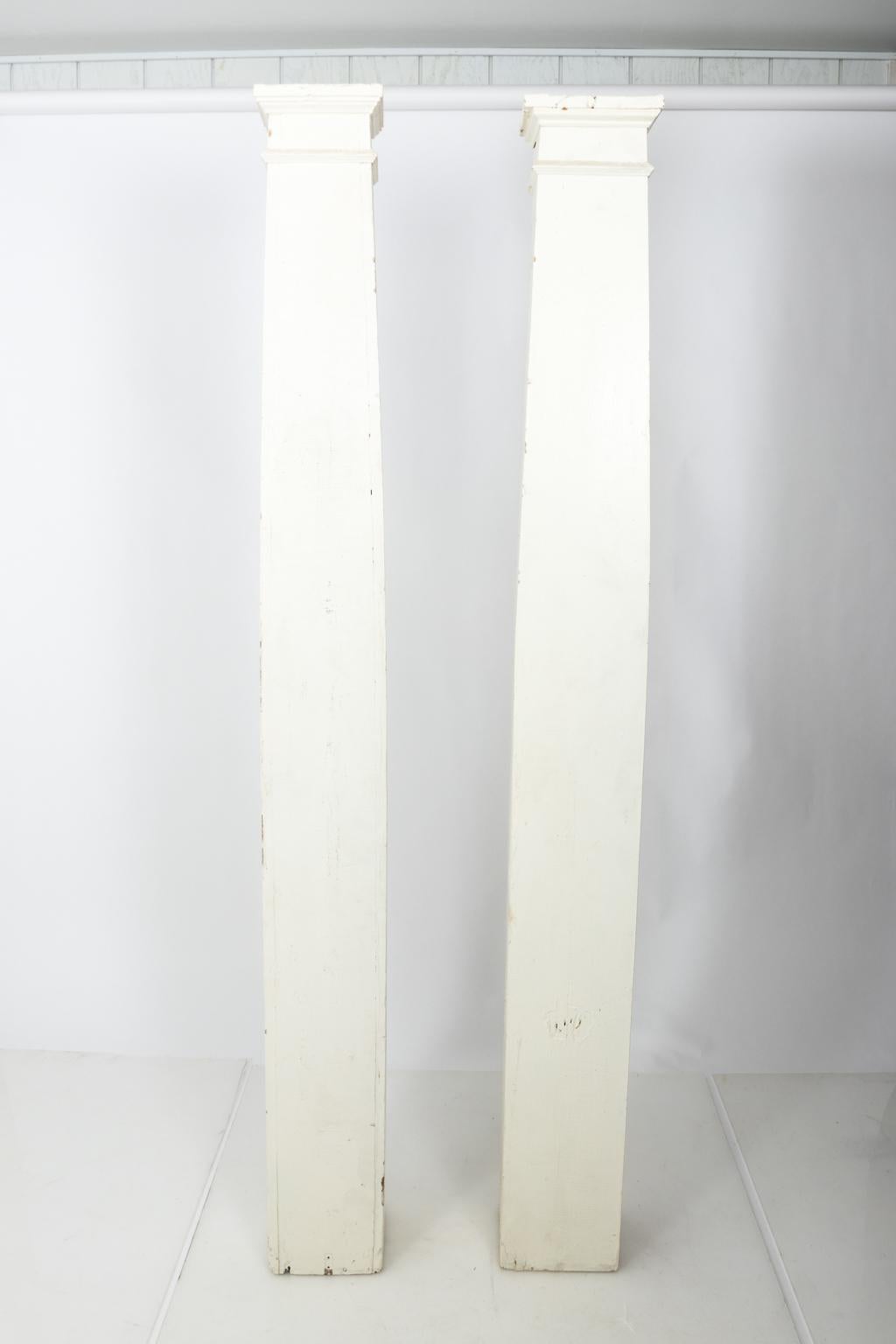 Pair of Square Tapered Columns For Sale 3