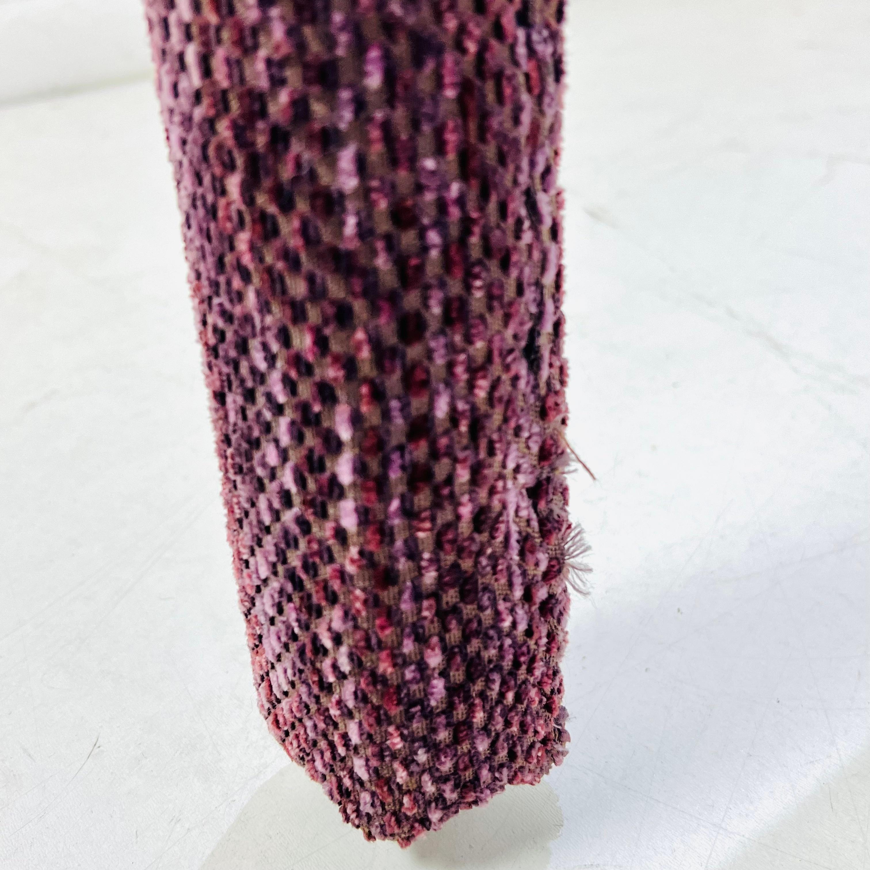 Pair of Square Upholstered Parsons Style Ottomans For Sale 3