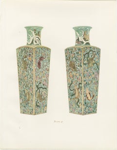Pair of Square Vases with Carp and Perch, Early Kang-he, Plate 1911