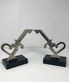 Pair of Squirrel Bookends Attributed to Jozef Peeters - Belgium 1930s