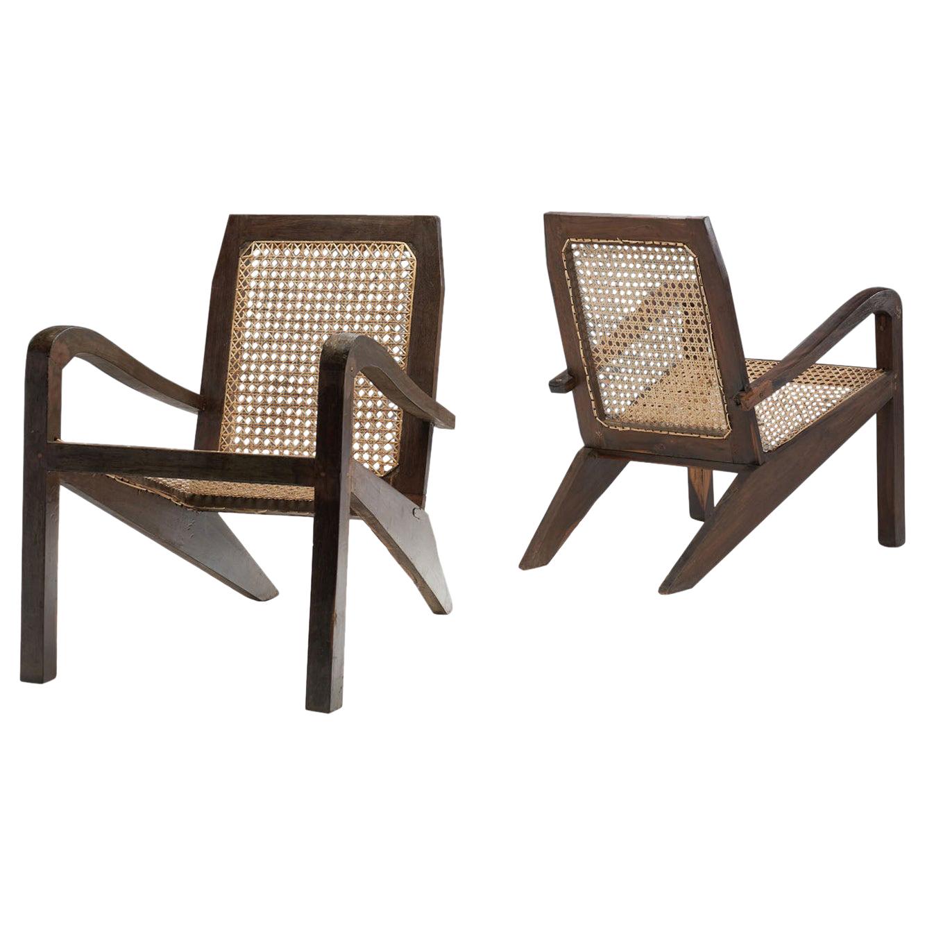Pair of Sri Lankan Easy Armchairs, Sri Lanka, Late 20th Century For