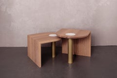 Pair of St. Charles Occasional Tables, Offset Heights, by VOLK