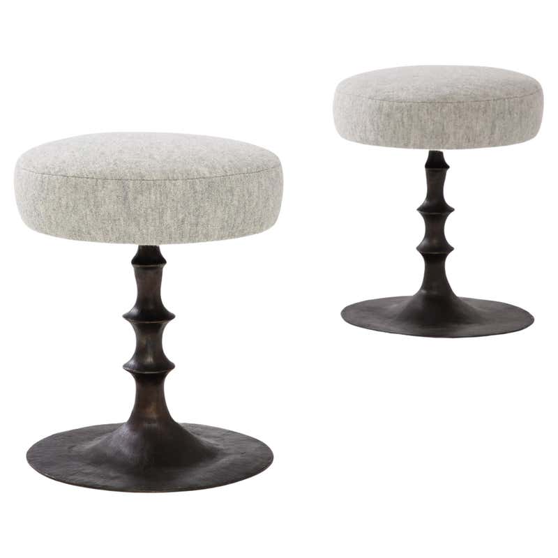 Pair of St Paul Stools by Bourgeois Boheme Atelier For Sale at 1stDibs