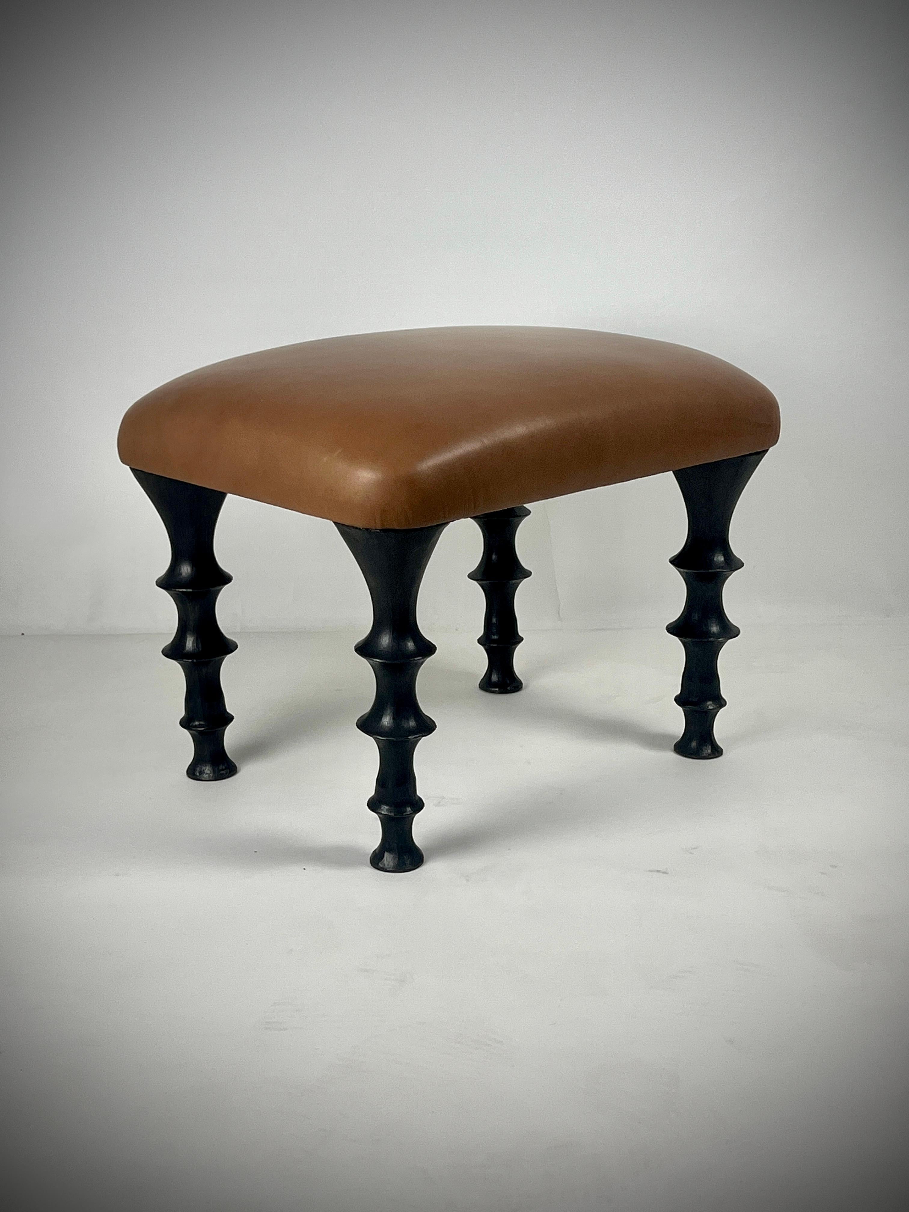 Américain Paire de tabourets St Paul par Bourgeois Boheme Atelier en vente