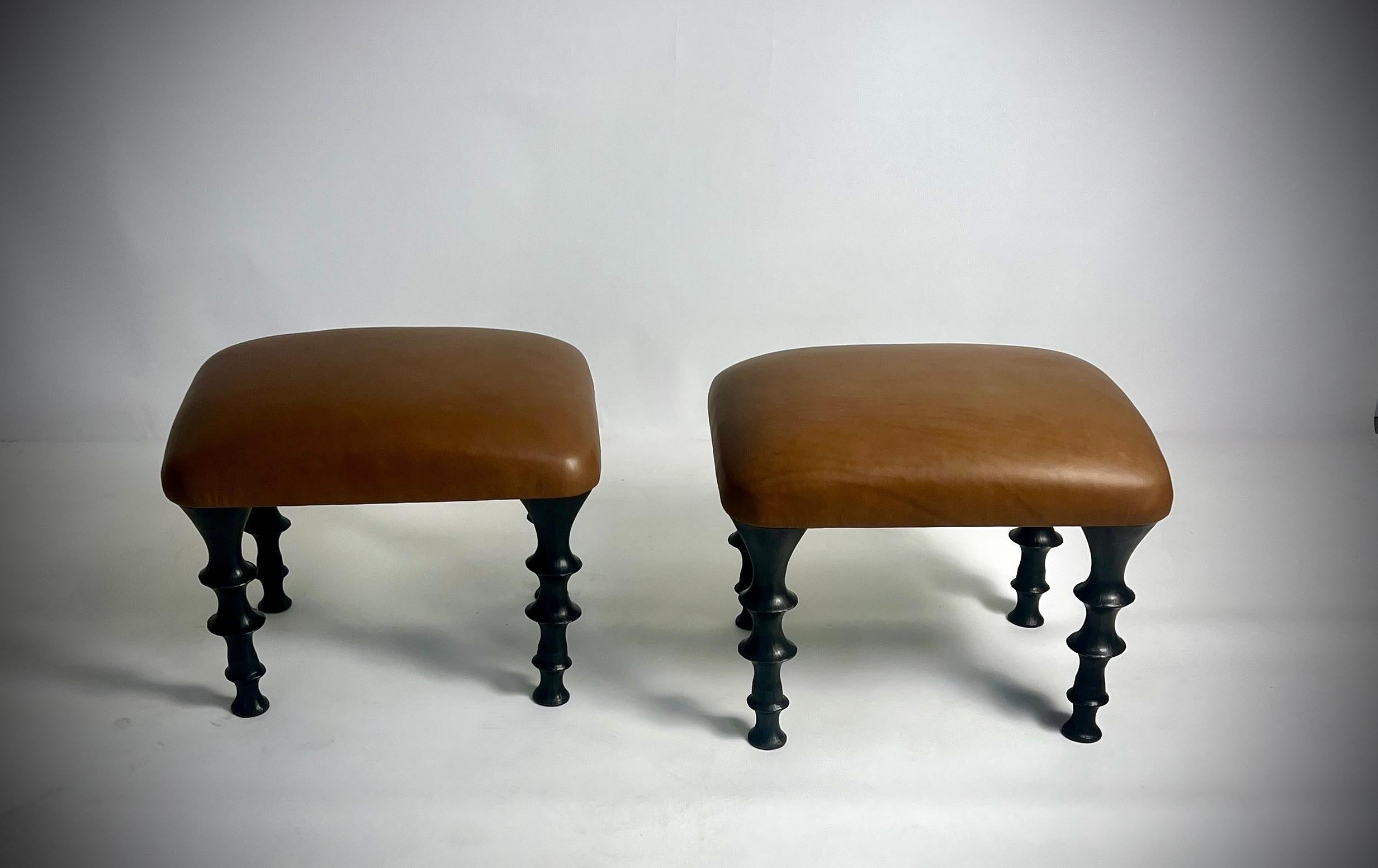Paire de tabourets St Paul par Bourgeois Boheme Atelier en vente 2