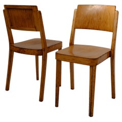 Pair of Stackable Model A 1250 Montana Chairs, by Thonet, 1930