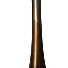 Pair of Stacked Crystal Ball Bottle Neck Table Lamps on Marble Base