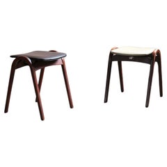 Paire de chaises empilables d'Isamu Kenmochi pour Akita Mokko
