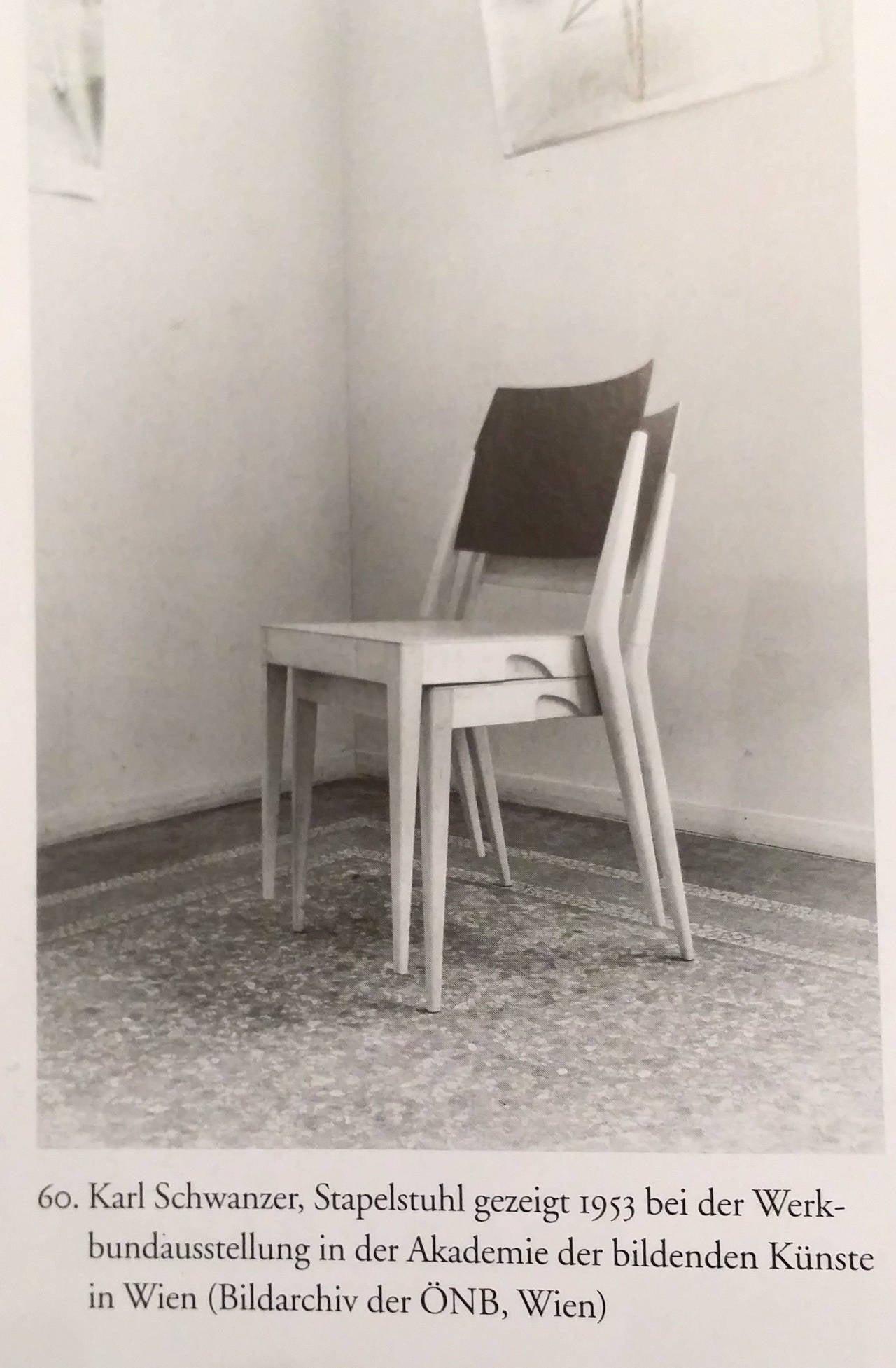 Paire de chaises empilables de Karl Schwanzer, Thonet, Autriche, années 1950 en vente 2