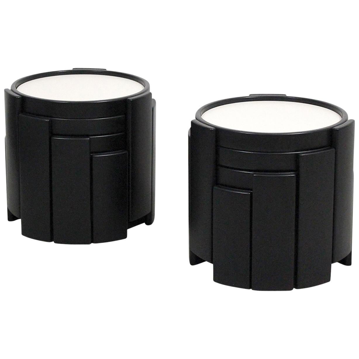 Pair of Stacking Gianfranco Frattini for Cassina Nesting Tables