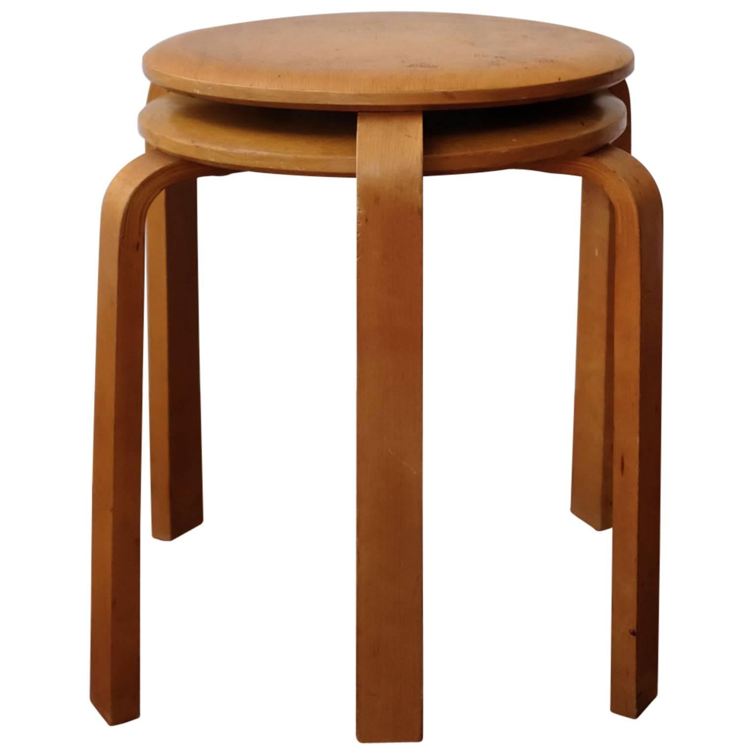 Pair of Stacking Stools Sweden For Sale