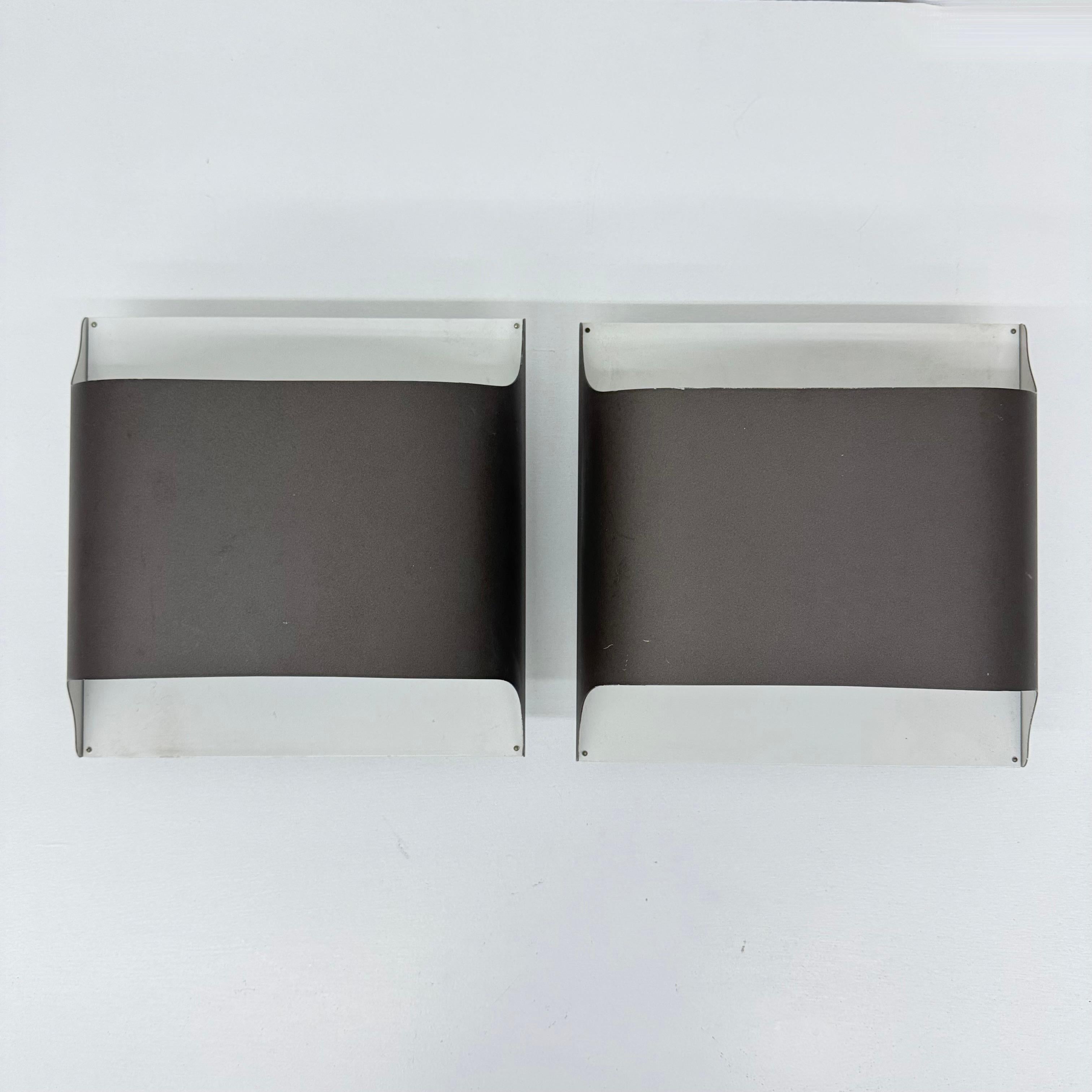 Pareja de apliques Staff Leuchten de aluminio lacado de Rolf Krüger & Dieter en venta 3