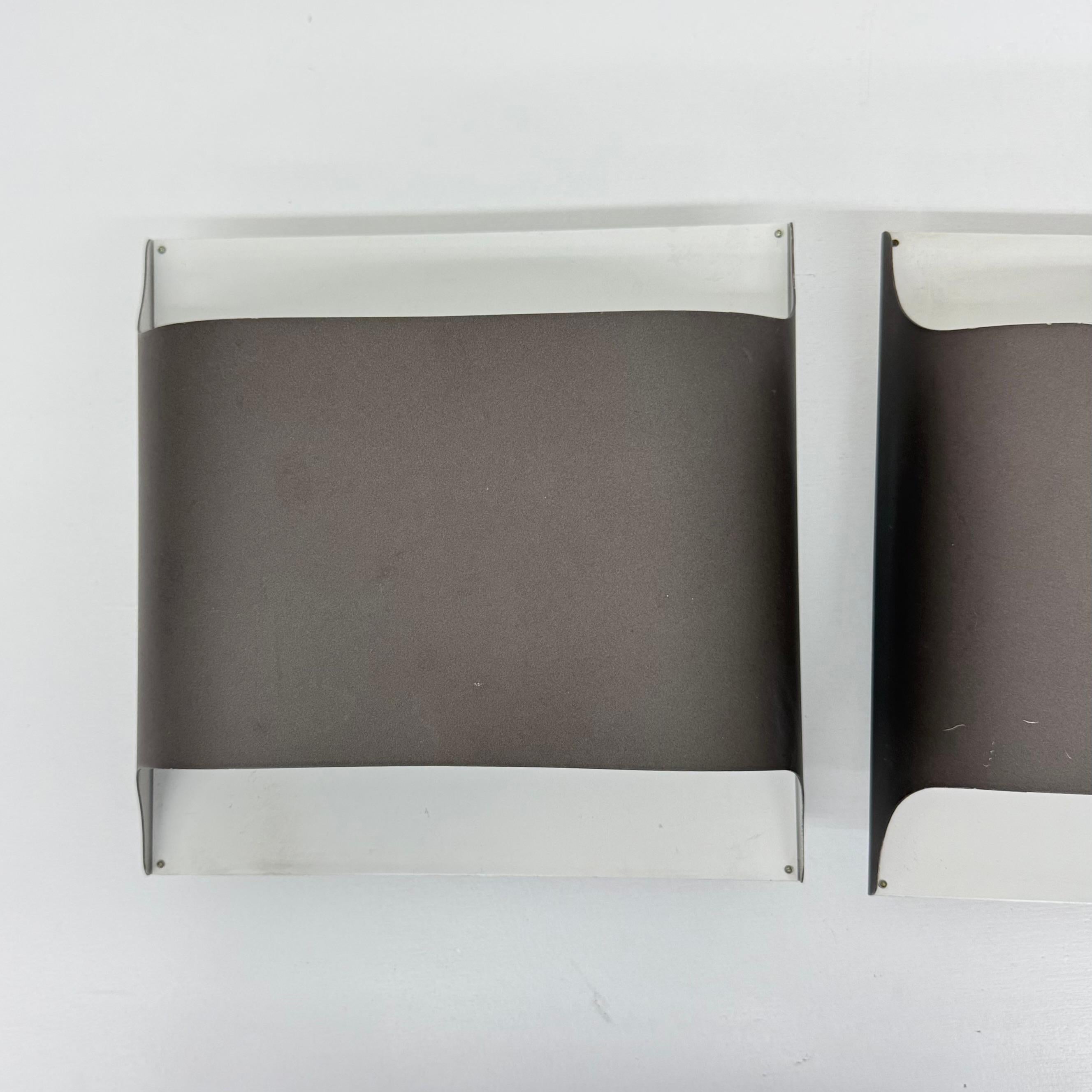 Pareja de apliques Staff Leuchten de aluminio lacado de Rolf Krüger & Dieter Moderno de mediados de siglo en venta