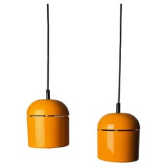 Pair of Staff Model 5509 Pendant Lamps by Arnold Berges, 1970s Germany