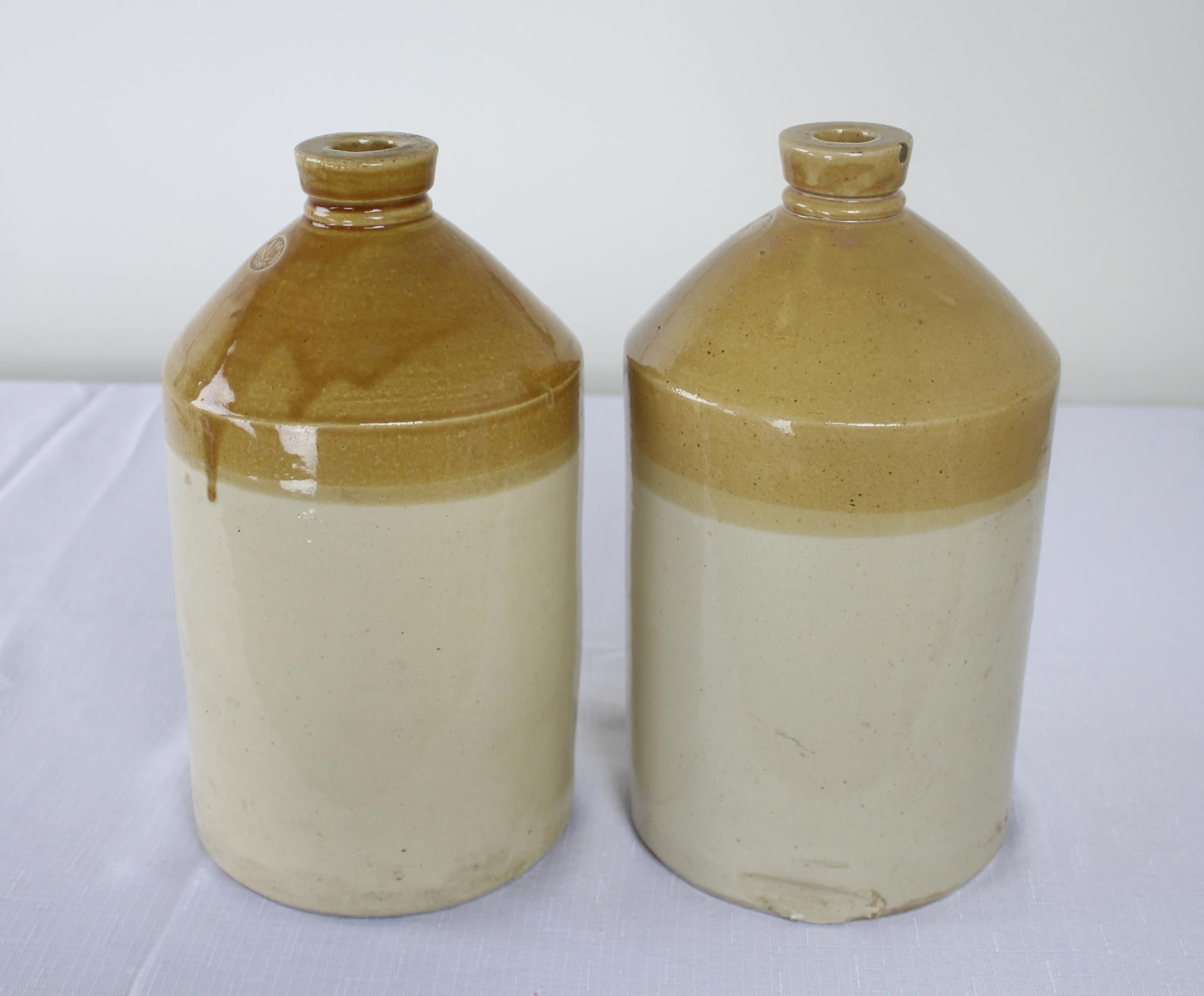 Mid-20th Century Pair of Staffordshire Brewery Jugs