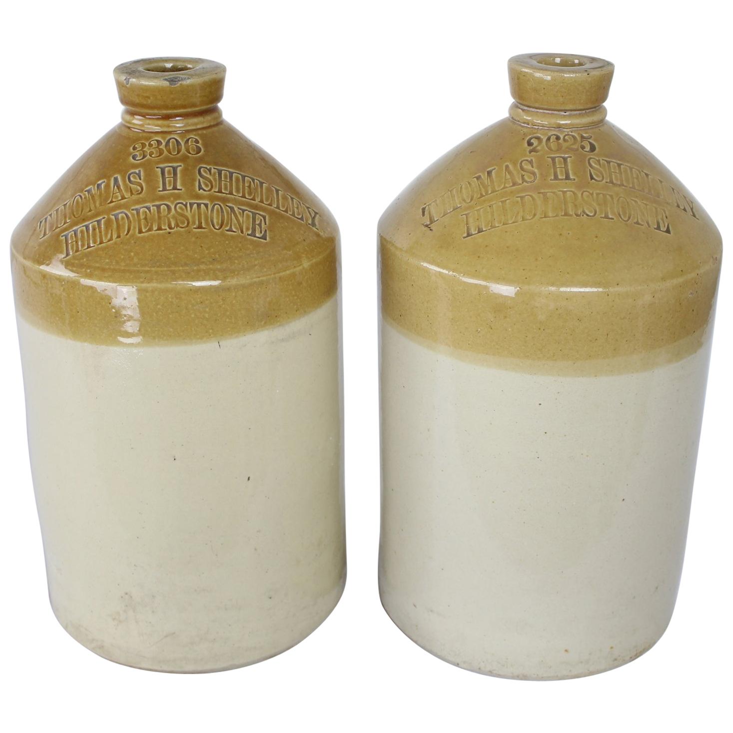 Pair of Staffordshire Brewery Jugs
