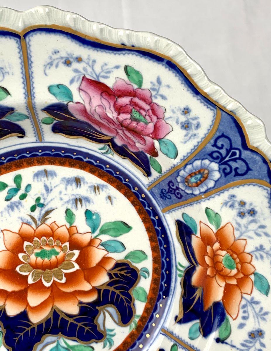 Pair of Staffordshire Ironstone Dishes Made in England, Circa 1825 1