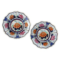 Pair of Staffordshire Ironstone Dishes Made in England, Circa 1825