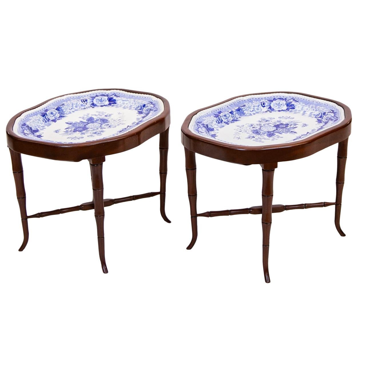 Pair of Staffordshire Tray Tables