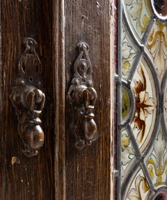 Pair of Stained Glass Panels, England, circa 1850